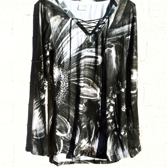 Floral Tunic Cotton Flowers Shirt Prairie Blouse Gorham Cottagecore Tunic Tie - Picture 3 of 8